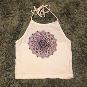 Brandy Melville Mandala Halter Top